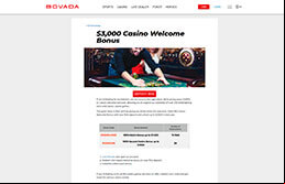 Image of Bovada Casino Welcome Bonus